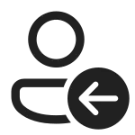 Person Arrow Left SVG Icon